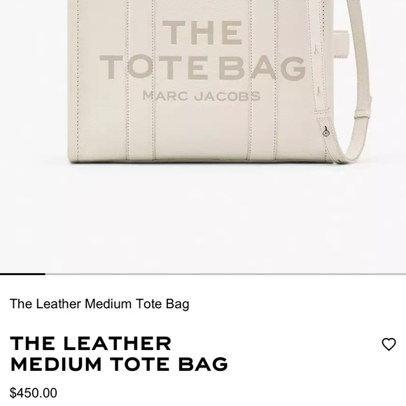 Marc Jacobs The Medium Leather Tote Bag With Wallet Set - Picture 14 of 15